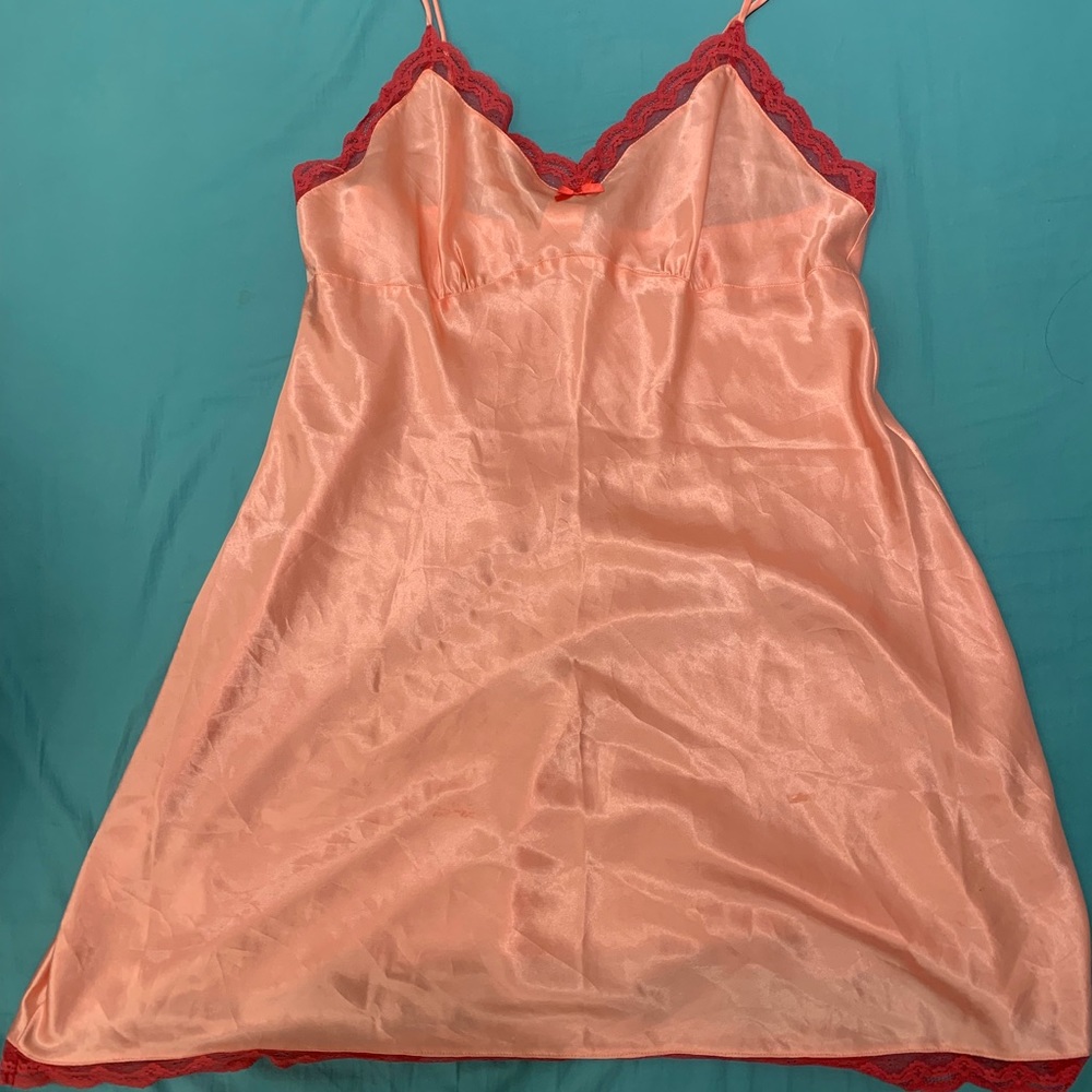 Gilligan & O’Malley Dress | Pink silk night gown